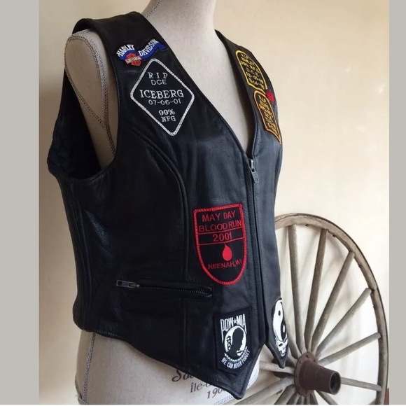MOTO VEST🦅Harley Davidson Grateful Dead Freedom - Picture 4 of 12